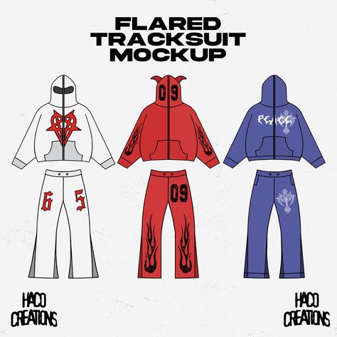 How To Start A Clothing Brand, Clothing Brand Design Graphics, Unique Clothing Brand Name Ideas, Clothing Brand Mockup, Clothing Brand Design Ideas, Clothes Mockup Free, Tracksuit Mockup, Flared Tracksuit, Streetwear Mockup