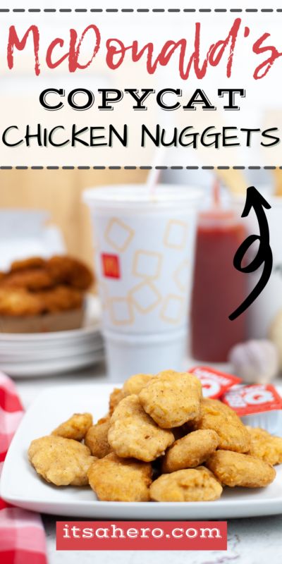 Mcdonald's Chicken Nuggets Copycat, Mc Donalds Chicken Nuggets Recipe, Mc Nuggets Recipe, Copycat Chicken Nuggets Mcdonalds, Mcdonalds Food Recipes, Mc Donald’s Chicken Nuggets, Air Fryer Mcdonalds Chicken Nuggets, Mc Donalds Recipes, Mcdonald's Copycat Recipes