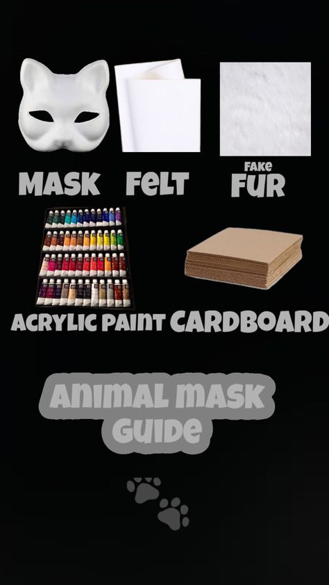 Raccoon Mask, Cat Mask Diy, Cardboard Animals, Cardboard Mask, Therian Mask, Animal Mask, Mask Tutorial, Dragon Puppet, Pinterest Diy Crafts