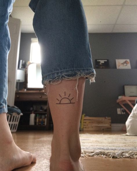 Elbow Crease Tattoo, F Tattoo, Doodle Tattoo, Sun Tattoos, Cute Tiny Tattoos, Cute Small Tattoos, Sun Tattoo, Elegant Tattoos, Tattoo Placement