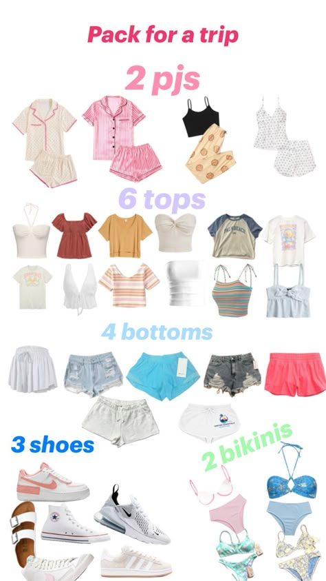 7 Day Cruise Packing List, Road Trip Bag, Pack For A Trip, Vacation Packing List, Cute Beach Outfits, Travel Bag Essentials, Preppy Jewelry, Summer Vacation Outfits, Casual Preppy Outfits