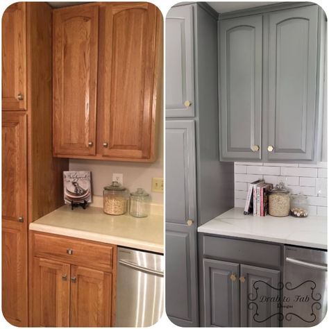 Perfect Gray Kitchen Cabinets | General Finishes Design Center Milk Paint Kitchen Cabinets, Grey Painted Kitchen, How To Paint Kitchen Cabinets, Kitchen Design Centre, Paint Kitchen Cabinets, Painted Cabinet, Paint Kitchen, Kitchen Cabinets Makeover, Cabinet Ideas