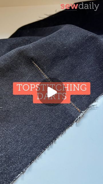 Sew Daily Makers on Instagram: "🪡 Sewing hack alert! ✨ Learn how to topstitch darts without visible backstitching at the tip for a clean, professional finish 🙌 Perfect for jeans and so much more! We’re stitching up a bunch of these beauties for #PantsMonth here at Sew Daily—stay tuned for more tips and tricks to level up your sewing game! ✂️👖 

#SewingHacks #SewingTips #Jeans #Darts #Topstitching #Pantstober #SewDailyMakers" Top Stitching, Sewing Hacks, Level Up, Stay Tuned, Tips And Tricks, Stitching, Sewing, Instagram, Cross Stitching