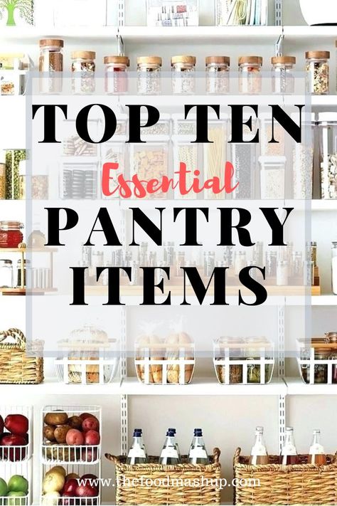 A dedicated list of my top ten essential pantry items that won't break the bank. Lists Ideas, Best Meal Prep, Pantry Items, In Depth, Farmhouse Design, Different Recipes, Top Ten, The Bank, Pantry