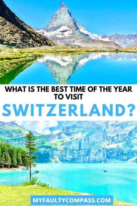 Read on for a complete guide to different seasons in Switzerland and how to pick the right time for a visit! There is so much to see and do in Switzerland that really there is no bad time to travel to Switzerland - it’s nearly a year-round destination. It comes down to what you are looking to do in Switzerland.Best time to visit Switzerland | Best month to visit Switzerland| When to travel to Switzerland | Switzerland in winter | Switzerland in Fall | Switzerland in Summer #MyFaultyCompass Cities In Switzerland, Winter Switzerland, Switzerland Travel Guide, Switzerland Itinerary, Travel Switzerland, Switzerland Hotels, Places In Switzerland, Switzerland Cities, Amazing Places To Visit