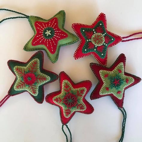 Christmas Textile Crafts, Nordic Felt Christmas Decorations, Nordic Felt Ornaments, Christmas Felt Embroidery, Diy Crafts Christmas Decoration, Christmas Decorations Felt, Felt Ornament Patterns Free Printable, Felt Christmas Ornaments Patterns Free, Christmas Felt Decorations