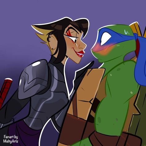 leorai/leo x karai from tmnt (2012) Leo And Karai, Leonardo Turtle, 2012 Leo, Boxing Gloves Art, Old Cartoon Shows, Tmnt Leo, Ninja Turtles Funny, Teenage Mutant Ninja Turtles Art, Ninja Turtles Art