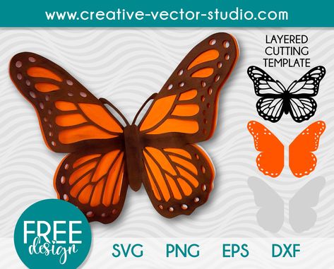 Raising Monarch Butterflies, Crayon Monogram, Cricut Birthday Cards, Silhouette Butterfly, Butterfly Svg, Free Svgs, Butterfly Template, Cricut Tips, Templates Free Design