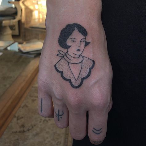 JENNA BOUMA Punk Tattoos, Folk Punk, Prison Tattoos, Western Tattoos, Hand Poked Tattoo, Vintage Folk Art, Poke Tattoo, Hand Poke, Stick And Poke