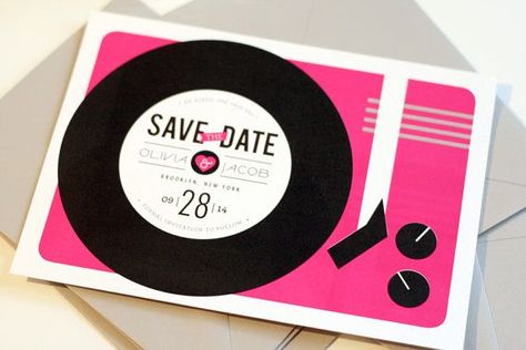 Musical Cards, 50s Wedding, Music Themed Wedding, Hipster Wedding, Vinyl Style, Wedding Printable, Vintage Hipster, Music Party, Engagement Party Wedding