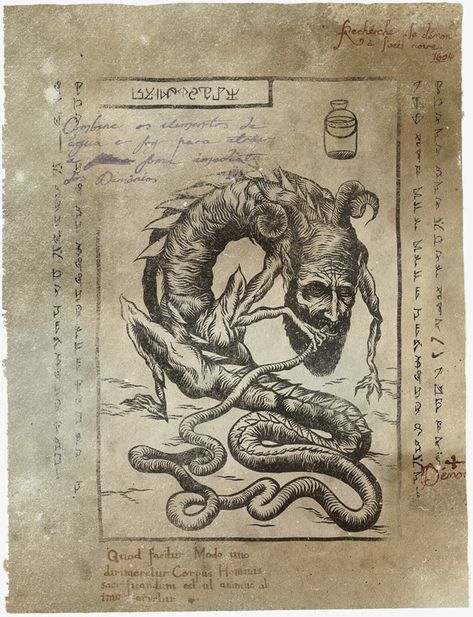 Pages from the "Evil Dead" Necronomicon by illustrator Tane Williams. Evil Dead Book, Evil Dead 2013, The Necronomicon, Directed By, Myths & Monsters, Hp Lovecraft, Cthulhu Mythos, Evil Dead, Occult Art