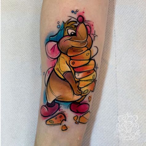 Eeyore Tattoo, Cinderella Tattoo, Aurora Tattoo, Happiness Tattoo, Disney Sleeve, Gus Gus, Mouse Tattoos, Dream Catcher Tattoo, Female Tattoo Artists