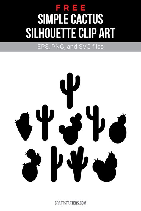 Mexican Svg Free, Western Mexican, Cactus Silhouette, Cactus Vector, Cricut Stencils, Art Terms, Silhouette Clip Art, Cricut Designs, Printable Scrapbook Paper