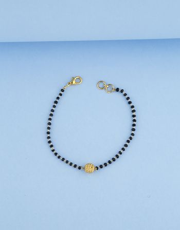 Fancy Design With Sphere Gold Ball Hand Mangalsutra For Women Black Beads Hand Bracelet Gold, Black Beads Bracelet Gold For Women, Hand Mangalsutra Bracelet In Gold, Black Beads Bracelet Gold, Hand Mangalsutra Bracelet, Bracelet Mangalsutra, Hand Mangalsutra, Baby Jewelry Gold, Mangalsutra Bracelet