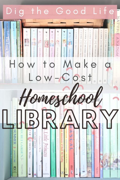 Homeschool Bookshelf, Homeschool Library, Live Simple, Large Bookshelves, Are Ideas, Lending Library, Homeschool Books, Cheap Books, Homeschool Room