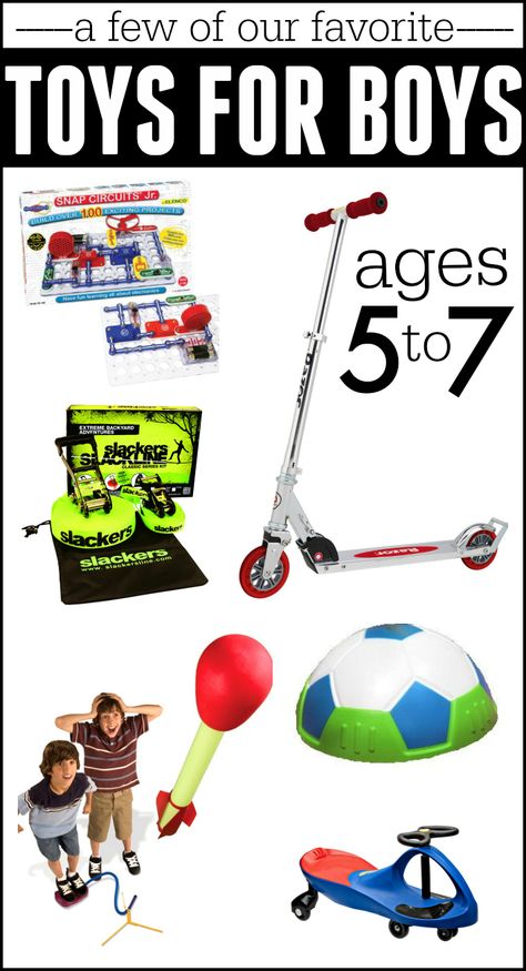 Awesome toys for boys ages 5-7!  This list also has some great ideas for handmade gift ideas as well! Cool Toys For Boys, Best Toddler Toys, Best Gifts For Boys, Awesome Toys, Lego Gifts, Trendy Toys, Boy Diy, Handmade Gift Ideas, Big Sister Gifts