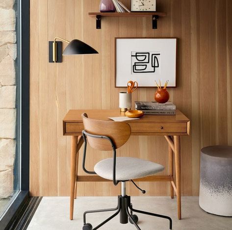 luxury furniture brands Mid Century Mini Desk, Organization Desk, Mini Office, Desk Inspiration, Home Office Furniture Desk, Chair Office, Mini Desk, Stylish Desk, Mid Century Desk