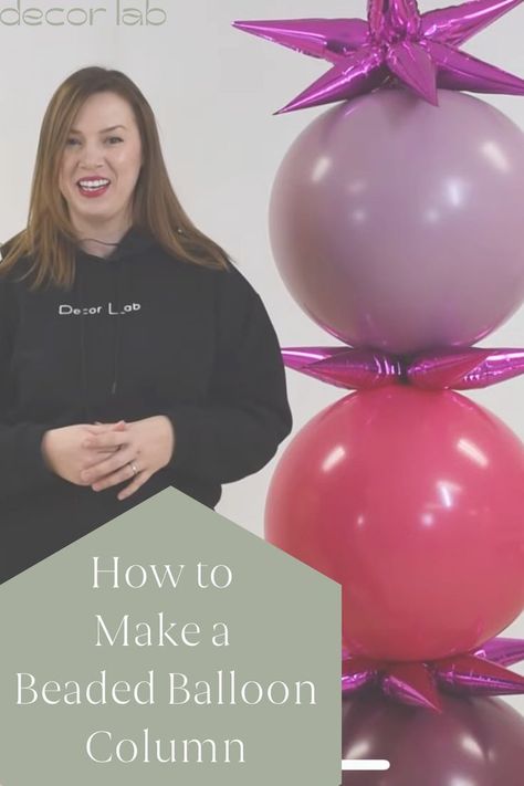 Have you seen this technique? Using pvc pipe we can create jumbo balloon "beads" that slide right over a balloon stand! Balloon Beads, Jumbo Balloons, Balloon Stands, Balloon Columns, Pvc Pipe, Foil Balloons, Bead Strand, Ball Exercises, Diy Decor