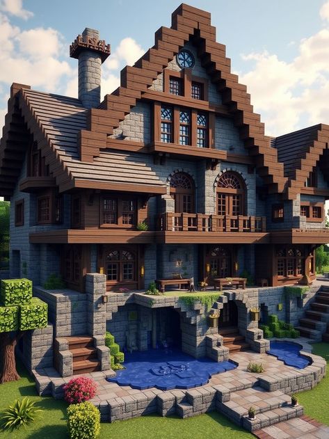 15 Ultimate Minecraft Fantasy House Ideas [Minecraft Fantasy House Ideas in 2024] Create your dream Minecraft fantasy house with our step-by-step tutorials and blueprints. Perfect for builders of all levels. #MinecraftTutorial #FantasyBuild #MinecraftBlueprints Medieval Minecraft Houses Blueprints, Realistic Minecraft Houses, Ideas For Minecraft Houses, Minecraft House Entrance Ideas, Minecraft Manor House, Minecraft House Templates Layout, Minecraft Mesa House, Minecraft Mountainside House, Minecraft House Ideas Blueprints