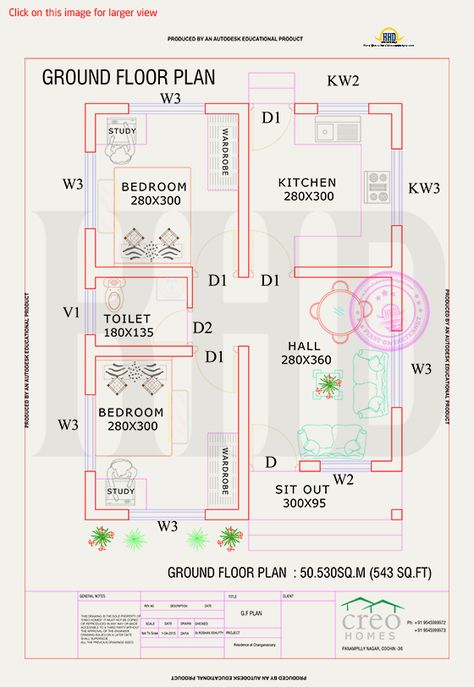 Free floor plan Punjabi House, 500 Sq Ft House, 20x30 House Plans, Budget House Plans, Free Floor Plans, Plan Floor, 2bhk House Plan, Kerala House, Indian House Plans