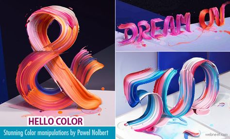 Hello Color - Stunning Color Manipulations and Typography Ads of Pawel Nolbert  http://webneel.com/color-typography-designs-ads | Design Inspiration http://webneel.com | Follow us www.pinterest.com/webneel Pawel Nolbert, Typography Ads, Color Typography, Creative Typography Design, Typography Designs, Advertising Methods, Ads Design, Creative Typography, Typography Art