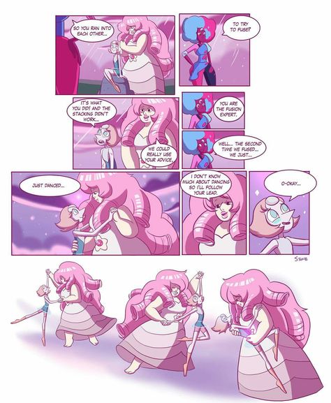 Pearl and Rose Quartz's First Fusion P.5 Cool Bedrooms For Teen Girls, Rose Quartz Steven, Pearl And Rose Quartz, Rose Quartz Steven Universe, Rose And Pearl, Steven Universe Fusion, Crystal Gems Steven Universe, Steven Universe Diamond, Steven Universe Movie