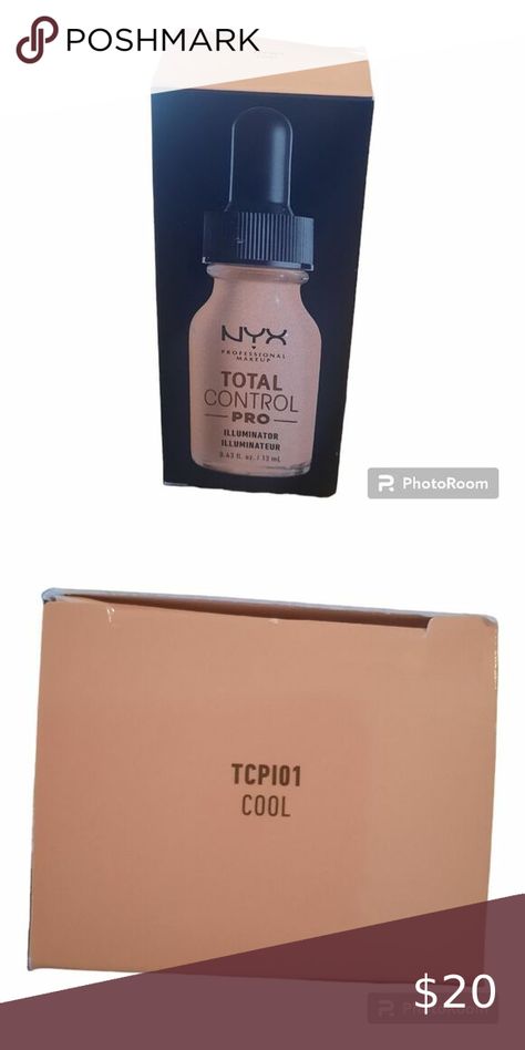 NYX PROFESSIONAL MAKEUP Total Control Pro Drop Foundation Illuminator, Cool Nyx Professional Makeup, Professional Makeup, Nyx, Foundation, Makeup, Closet, Make Up