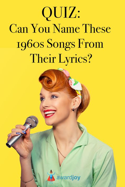 Think you're a '60s music whiz? Try and figure out these popular lyrics from these infamous 1960s songs! 60s Music Aesthetic, Popular Lyrics, Mod Music, Finish The Lyrics, Hippie 60s, 1960s Music, Retreat Ideas, 60s Music, Pop Quiz