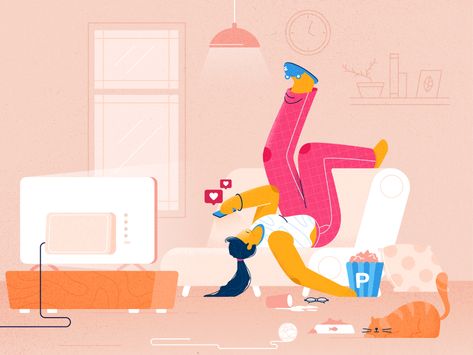 getting bored in this lockdown situations 😷 by Pandi Atuk for Orely on Dribbble Bored Illustration, Getting Bored, Online Doctor, Illustrations Art, Mural Design, Flat Illustration, Vector Illustrations, Photo Illustration, Illustrations Posters