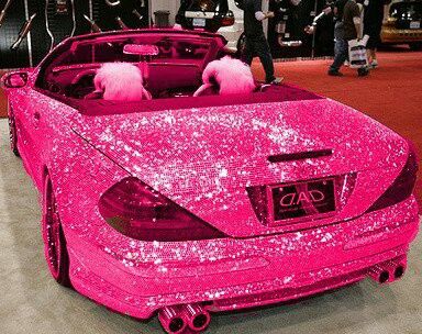 Hott pink sparkly Mercedes, pinked out! Motor Balap, Aventador Lamborghini, Glitter Car, Bling Things, Motor Mobil, Glitter Rosa, Catty Noir, Girly Car, Good Year