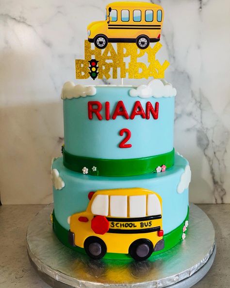 Bus Themed Birthday Cake, School Bus Theme Cake, Wheels On The Bus Birthday Cake, Wheels On The Bus Birthday Party Cake, Bus Theme Cake, Wheels On The Bus Cake, Bus Birthday Cake, Bus Cake, Bus Party