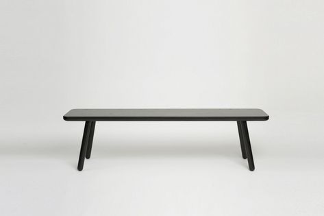 10 Easy Pieces: Modern Black Farmhouse Benches - Remodelista Modern Black Farmhouse, Black Dining Bench, Farmhouse Benches, Windsor Bench, Black Bench, Bench With Back, Black Farmhouse, Farmhouse Bench, Another Country