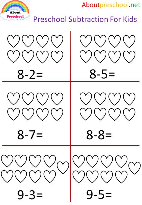 Preschool Subtraction For Kids -38 – About Preschool Subtraction Preschool, Basic Subtraction Worksheets, Learning Letters Preschool, Holiday Math Worksheets, Basic Subtraction, Handwriting Worksheets For Kids, Kindergarten Math Worksheets Free, Subtraction Activities, Kindergarten Reading Worksheets