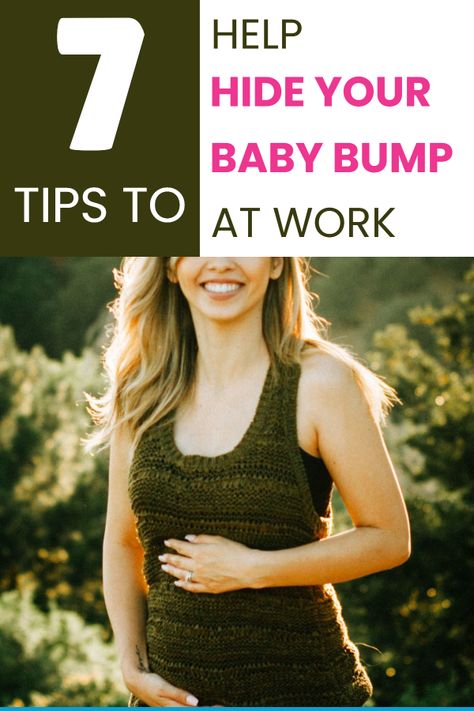 Most pregnant women prefer to wait until after the first trimester is over before they announce their pregnancy, ESPECIALLY among work colleagues who may or may not be close friends. But often you start showing earlier -- especially if it's not your first pregnancy. So we rounded up the readers' best tips to hide a baby bump at work. #pregnantprofessional #corporette #corporettepregnancy #hideababybump #howtohideababybump #tipstohideababybump Hide The Bump Outfits First Trimester, How To Look Cute While Pregnant, First Trimester Work Outfits, How To Hide Your Pregnancy Belly, Hiding Pregnancy Bump Outfits, Work Outfits To Hide Pregnancy, Pregnancy Hiding Outfits, Hiding Baby Bump Outfits, Hiding Pregnancy Bump