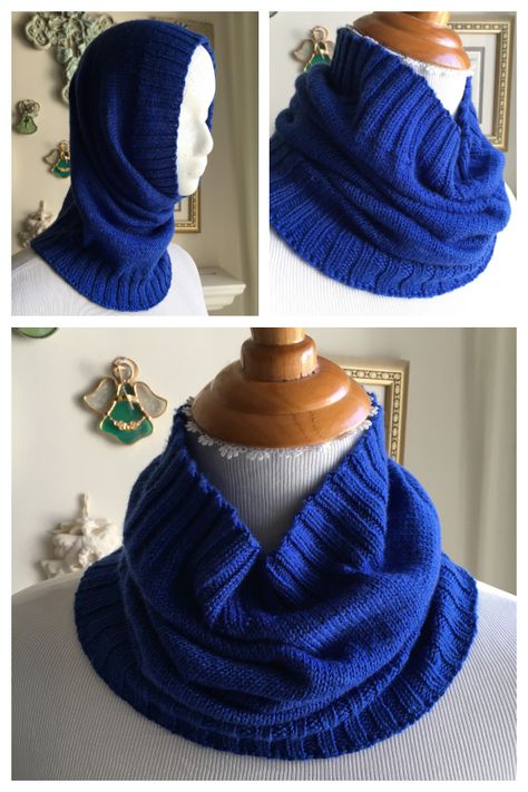 Sockhead Cowl Free Knitting Pattern - Knitting Pattern Knit Snood Pattern Free, Hooded Cowl Knitting Pattern Free, Snood Knitting Pattern, Hooded Cowl Pattern, Knitted Cowls, Braided Cowl, Snood Pattern, Knit Cowl Pattern Free, Knitted Cowl Scarves