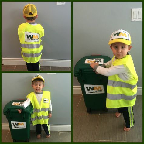 Kids Garbage Man Costume, Garbage Man Halloween Costume, Trash Man Halloween Costume, Toddler Garbage Man Costume, Garbage Man Halloween Costume For Kids, Garbage Man Costume For Kids, Garbage Man Costume, Trash Collector, Farm Animal Party