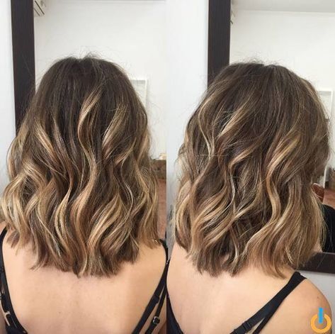 Wavy Hair Styles Textured balayage by Pruteanu Petronela hairstylesCheck more at ://latter.muratsencan.com.tr/15270086224435310-2/ Hairstyles For Short Wavy Hair, Medium Length Wavy Hair, Peinados Fáciles Para Cabello Corto, Short Hair Balayage, Short Wavy Hair, Short Wavy, Short Hair Styles Easy, Ombre Hair, Balayage Hair