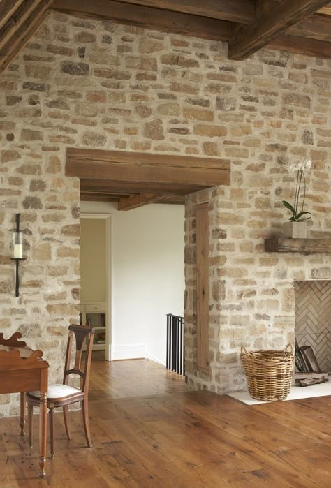 Boho Fireplace, Rosehill Cottage, Remodel Checklist, Remodel Closet, Stone Walls Interior, Stone Wall Design, French Houses, Kabinet Dapur, Stone Interior