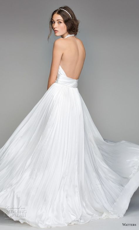 Weddinginspirasi.com featuring - willow by watters spring 2018 sleeveless deep v neck ruched bodice romantic sexy soft a line wedding dress open back sweep train (7) bv -- Willowby by Watters Spring 2018 Wedding Dresses #wedding #weddings #bridal #weddingdress #weddingdresses #bride #fashion #label:WillowbybyWatters #season:Spring/Summer #year:2018 ~ Willow By Watters, Willowby By Watters, Wedding Dress Open Back, Nontraditional Wedding Dress, Berry Wedding, By Watters, Embroidered Wedding Dress, Wedding Inspirasi, Bride Fashion