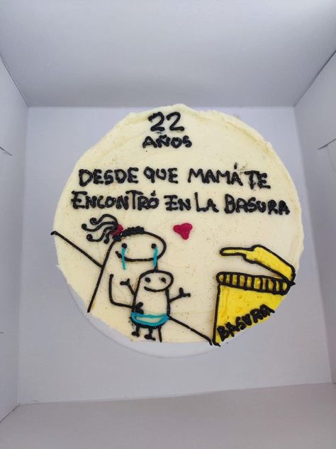 Funny Cakes For Boyfriend, 4in Cake, Siblings Funny, 21st Party, Mini Tortillas, Funny Birthday Cakes, Mini Cakes Birthday, Creative Birthday Cakes, Pretty Birthday Cakes