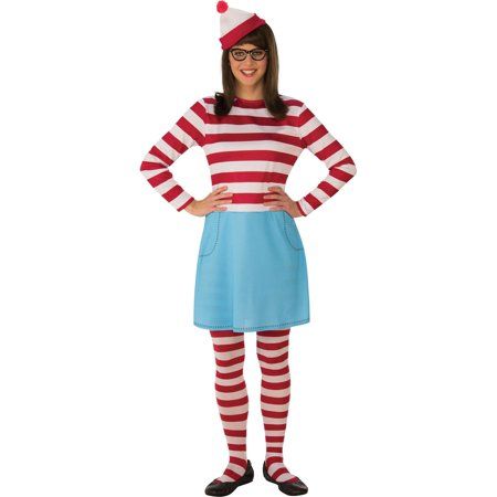 Where's Waldo Costume, Waldo Costume, Halloween Costume Props, Striped Stockings, Wheres Waldo, Halloween Fancy Dress, Costume Themes, Dress Up Costumes, Adult Halloween Costumes