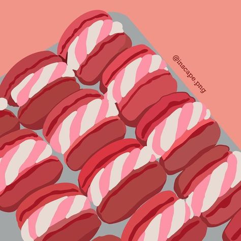 macaroons | procreate art | food Macaroons Illustration, Sweet Burger, Trend Illustration, Foodporn Dessert, Procreate Art, Art Food, Macaroons, Aesthetic Art, Macarons