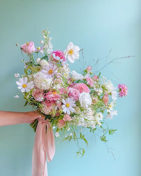 Bonnie | Eco-Ethical Florals on Instagram: “For Serenity, the loveliest bride with the loveliest soul. ✨” Lilac Wedding Themes, Wildflower Bridal Bouquets, Floral Wedding Inspiration, Simple Wedding Bouquets, Cascading Flowers, Bridal Brooch Bouquet, Winter Bouquet, Hand Bouquet, Bridal Bouquet Flowers