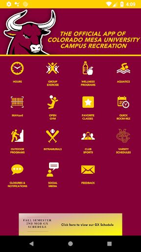 Official app for Colorado Mesa University Campus Recreation Open Gym, Health And Fitness Apps, Fall Semester, Fitness Apps, Gym Classes, University Campus, Food App, Graduation Party, Colorado