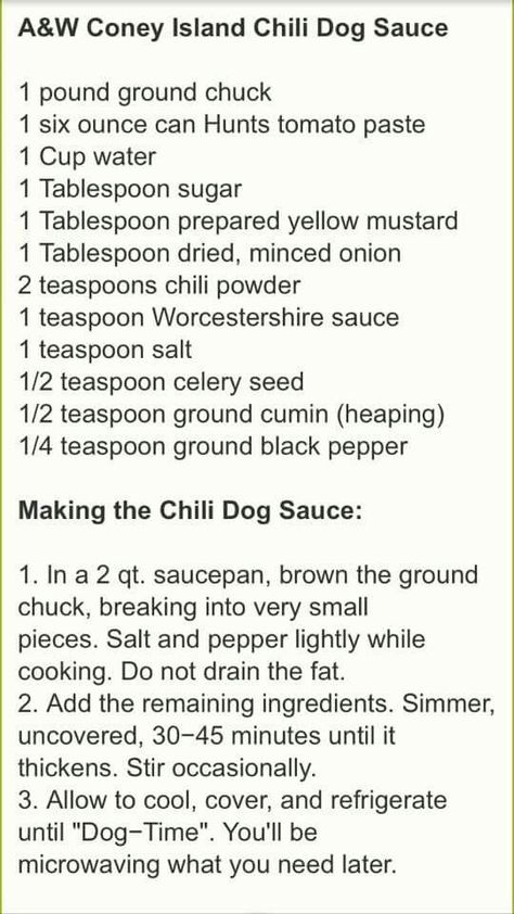 Coney sauce Chili Dog Sauce Recipe, Coney Dog Sauce, Coney Island Chili, Hot Dog Chili Sauce Recipe, Chili Dog Sauce, Hot Dog Sauce Recipe, Hotdog Chili Recipe, Coney Sauce, Hot Dog Chili Sauce