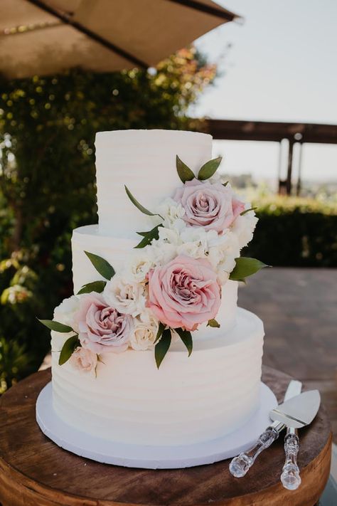 Simple Wedding Cake Pink Flowers, Wedding Cake With Flowers Between Tiers, Wedding Cake For 25 People, Wedding Cake Costco, Wedding Cake 4 Layers, 3 Tier White Wedding Cake With Flowers, Three Tiered Wedding Cake With Flowers, 3 Tire Cake Wedding, Wedding Cake With Fake Flowers