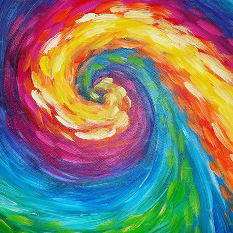 Tie Dye Swirl Acrylic Paint by MStockPhotography on @creativemarket Tie Dye Painting On Canvas, Watercolor Swirls, Projector Shoot, Dye Painting, Swirl Painting, Paint Swirls, Twist Ideas, Tie Dye Painting, Swirl Art