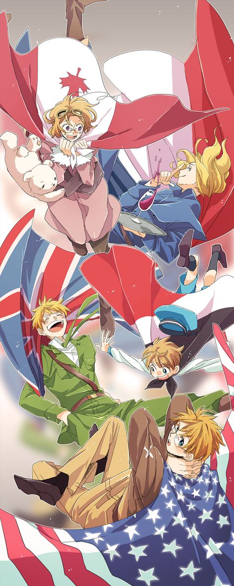 Tags: Fanart, Axis Powers: Hetalia, France, United States, United Kingdom, Sealand, Pixiv, Kumajirou, Allied Forces, Runko Hetalia Wallpaper, Homo Sapien, Hetalia 2p, Hetalia France, Hetalia England, Haruhi Suzumiya, Hetalia Anime, Screen Wallpapers, Kawaii Manga