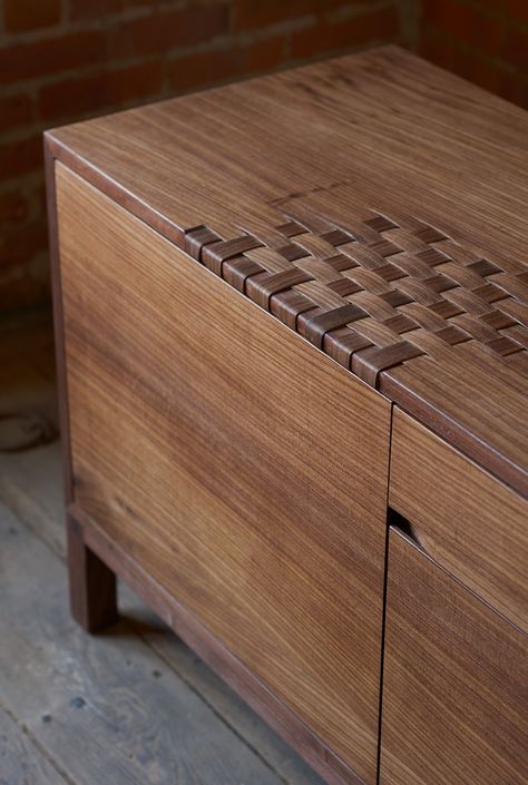 Weave Credenza | Don Howell Joinery Millwork Details, Timber Architecture, Joinery Design, Joinery Details, St Georges, Timber Veneer, Furniture Details Design, Wood Joints, Arch Design