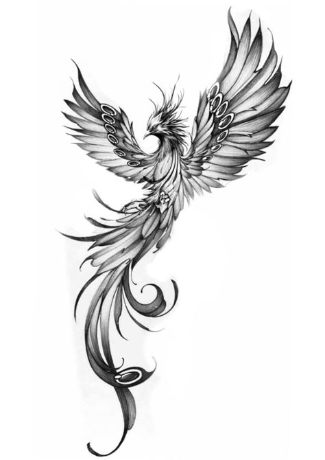 Facebook Fenix Tattoo Design, Feniks Tattoo, Fenix Tattoo, Rising Phoenix Tattoo, Phoenix Drawing, Phönix Tattoo, Cool Wrist Tattoos, Feather Tattoo Design, Flame Tattoos